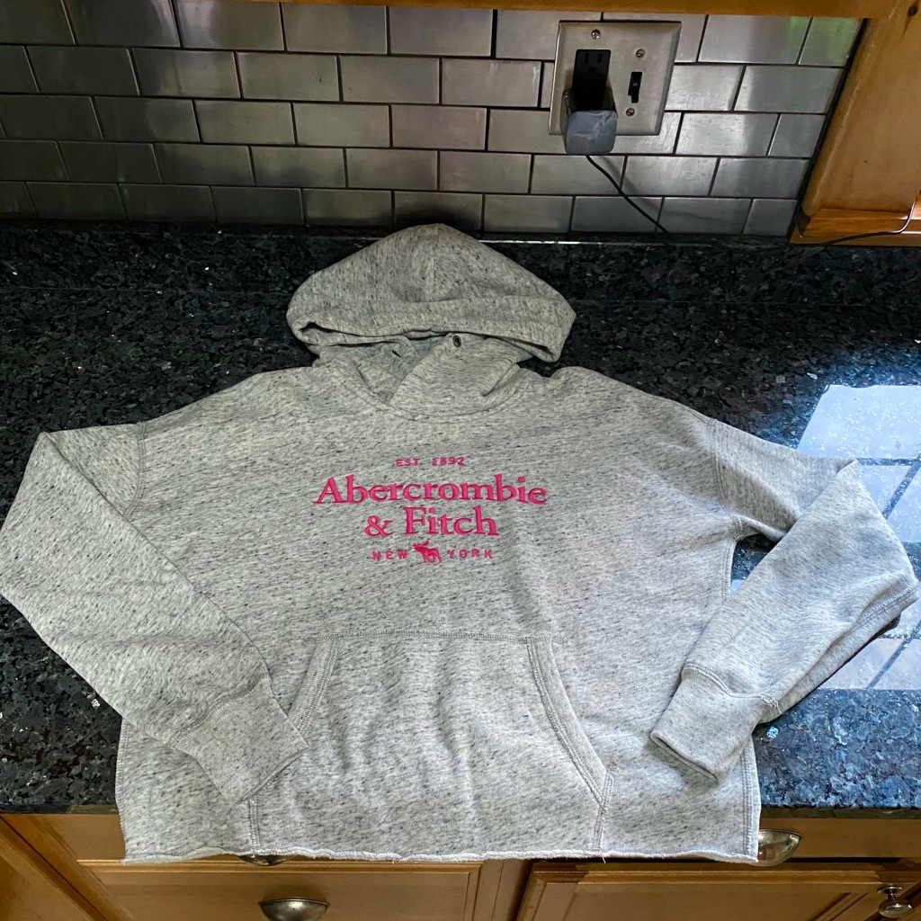 A&F Crop Logo Sweatshirt